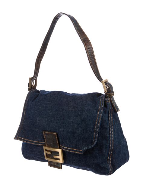 denim fendi handbag|vintage fendi bags authentic.